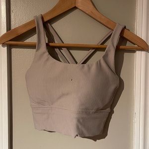 Athleisure Top! Gray w purple hue